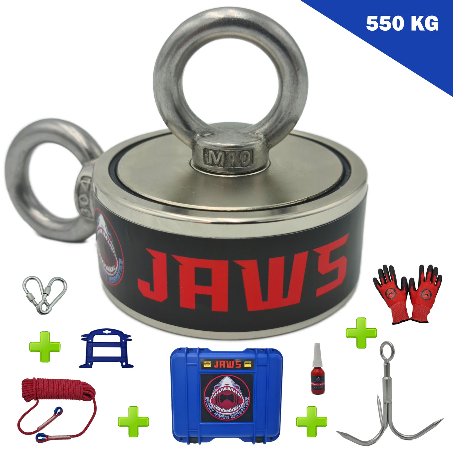 JAWS - 550KG Deluxe Beginner Magnet Fishing Kit