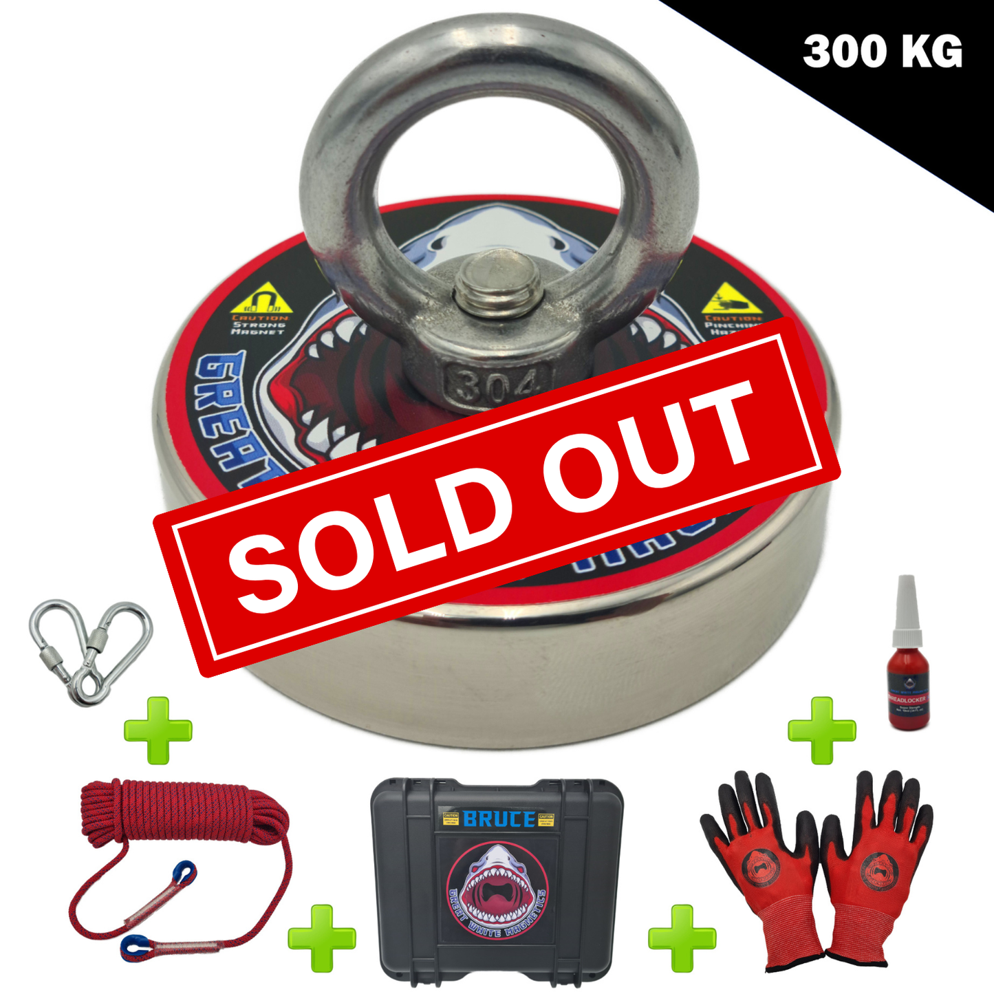 BRUCE - 300KG Beginner Magnet Fishing Kit